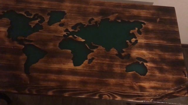 Стол «карта мира» table of epoxy “global map” смотреть онлайн