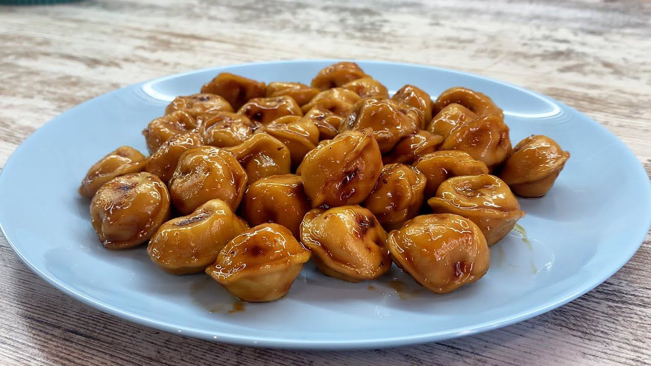 ПЕЛЬМЕШКИ по-азиатски! Вкусные жареные ПЕЛЬМЕНИ в соусе терияки