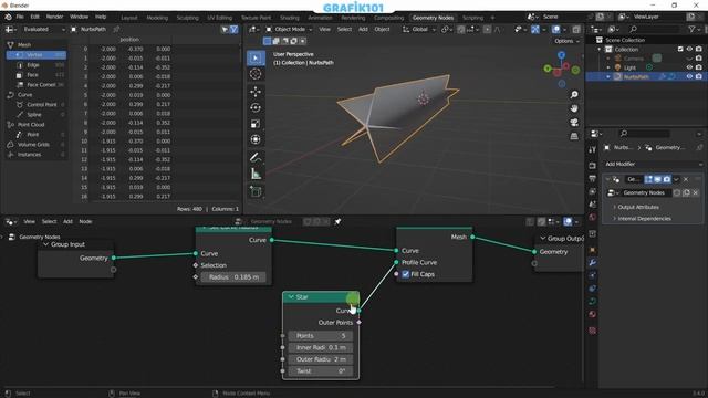 Blender Geometry Nodes - Curve to Mesh смотреть онлайн