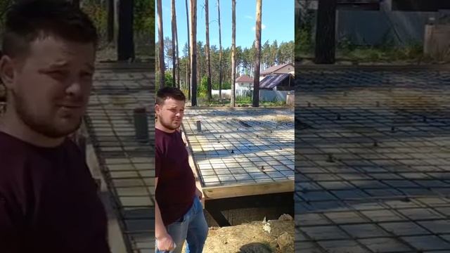 Заливка плиты перекрытия. смотреть онлайн