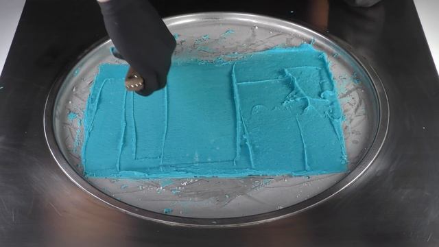 ASMR - blue Fanta Ice Cream Rolls | oddly satisfying fried Fanta Ice Cream with tapping Sounds смотреть онлайн
