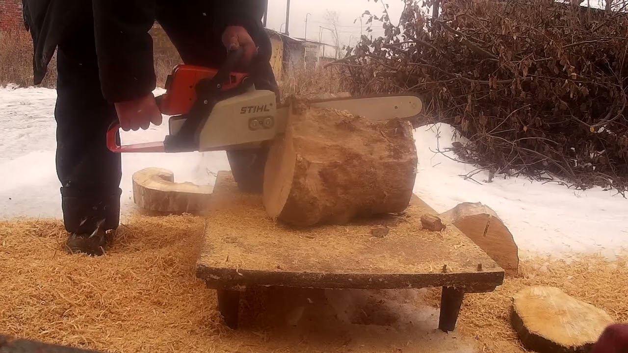 Бензопила STIHL MS 250 аналог Китай в работе . смотреть онлайн