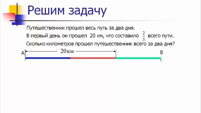 6 класс Нахождение части целого и целого по его части смотреть онлайн