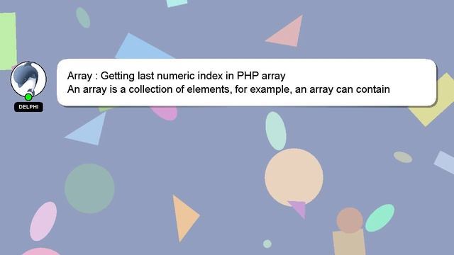Array : Getting last numeric index in PHP array смотреть онлайн