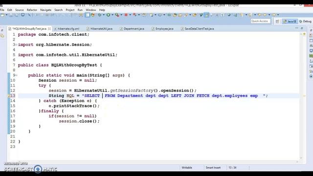GROUP BY clause with Hibernate Query Language(HQL). смотреть онлайн