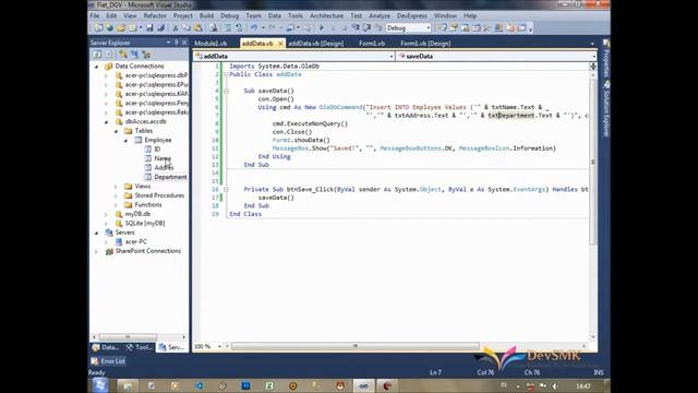 VB Net Number of query values and destination fields are not the same - INSERT DATA смотреть онлайн