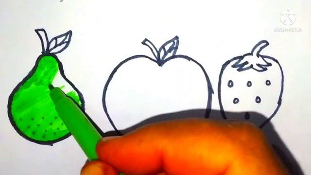 Bolalar uchun mevalarni chizish / Drawing Fruits for Children / Рисование фруктов для детей / رسم смотреть онлайн