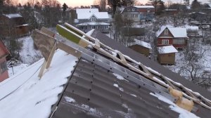 Монтаж ендовы металлочерепицы. Новое Токсово. День 21,22.