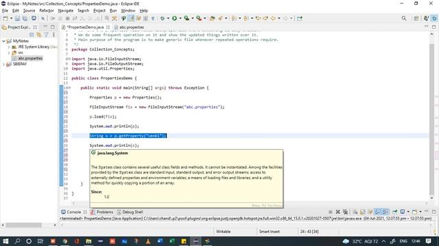 Properties Example| Java Collection Concept | Core JAVA Basic Concepts смотреть онлайн