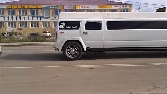 Белый лимузин хаммер в Якутске смотреть онлайн