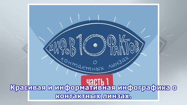 ИНФОГРАФИКА: 10 мифов и фактов о контактных линзах. Часть 1