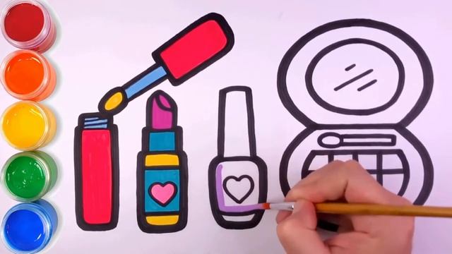 Beauty makeup#draw#coloring#Бьюти макияж#рисуем#раскраска#Сурет салу смотреть онлайн