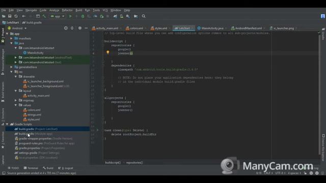 Создание Android проекта в Android Studio - Let's Start Android