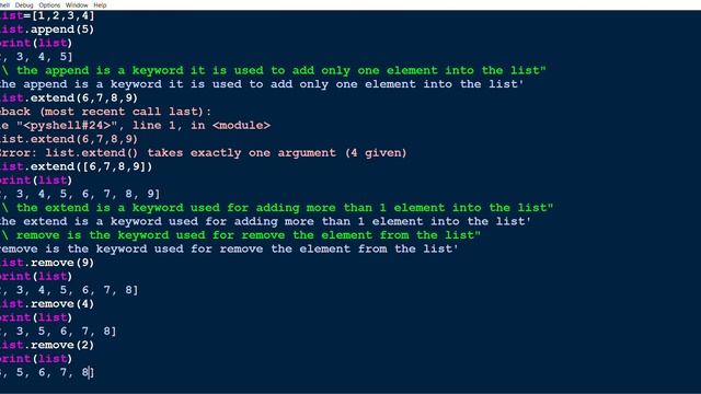 TUPLES,LIST,SETS,STRINGS IN PYTHON смотреть онлайн