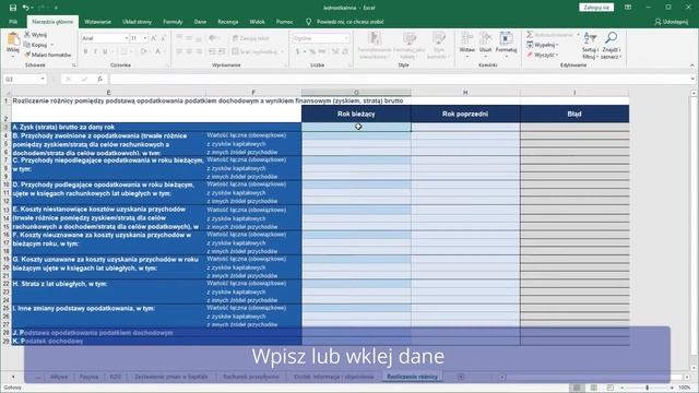 Przygotuj E-Sprawozdanie Przy Pomocy MS Excel