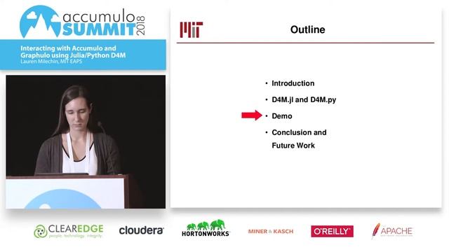 Interacting with Accumulo and Graphulo using Julia/Python D4M смотреть онлайн