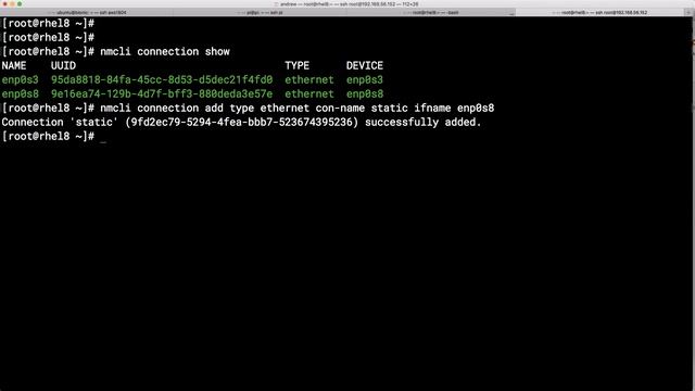 RHEL 8: Setting a Static IP Address with nmcli смотреть онлайн