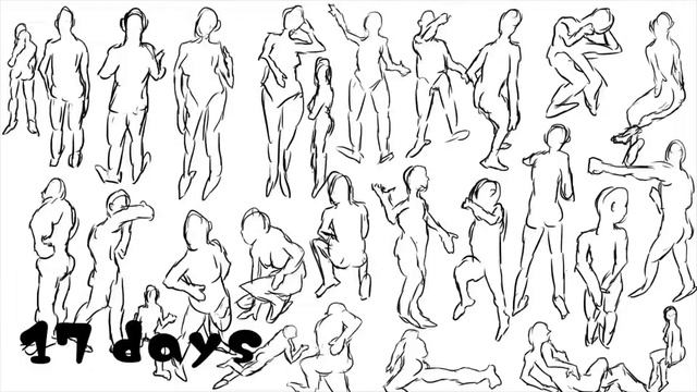 Posemaniacs 30 Second Drawing Challenge for 1 month смотреть онлайн