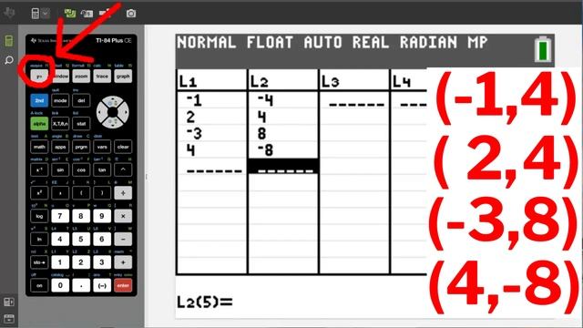 TI84 Plus CE Plotting and Graphing Points смотреть онлайн