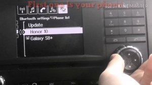 Mercedes-Benz Actros bluetooth phone connection.