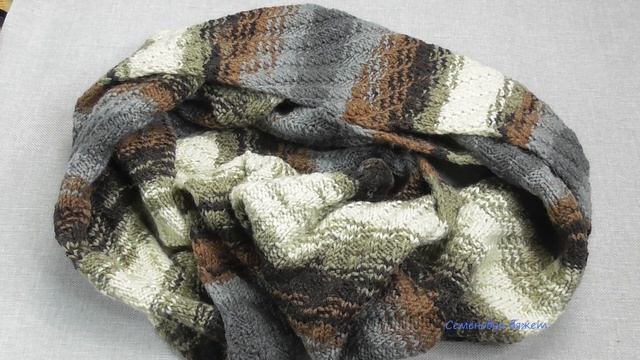 Как я вязала снуд из пряжи Alize lanagold batik design смотреть онлайн