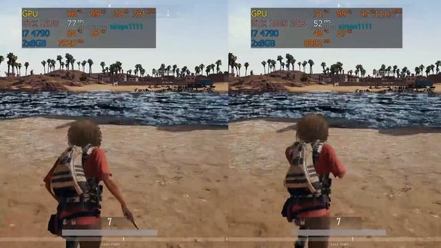 PUBG GTX 1060 3GB vs GTX 1070 8GB ultra settings full HD смотреть онлайн