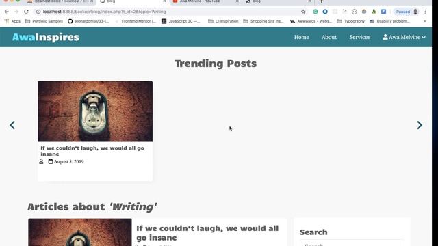 How to create a blog PHP and MySQL database | Intro & Demo смотреть онлайн