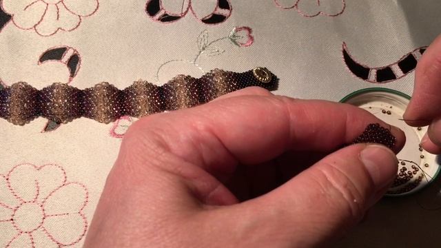 БРАСЛЕТ. Украшения из бисера "Хамелеон". МК урок 2. смотреть онлайн