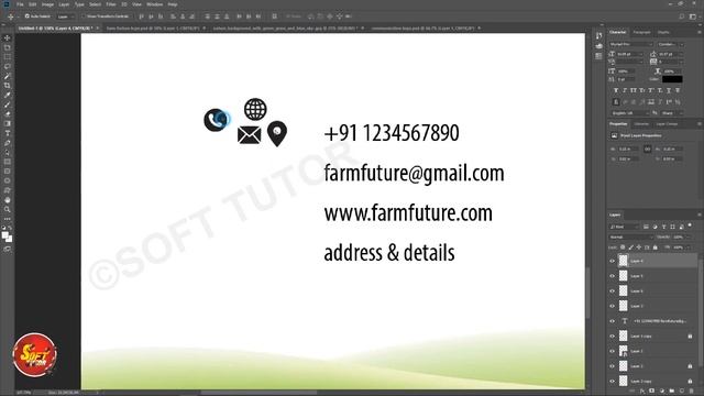 Professional Letter Head Photoshop with Corel Draw in Tamil Tutorial | Soft Tutor #LETTER HEAD смотреть онлайн