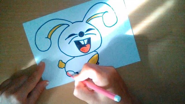 Как нарисовать кролика - How to draw a rabbit - Как нарисовать милые рисунки смотреть онлайн