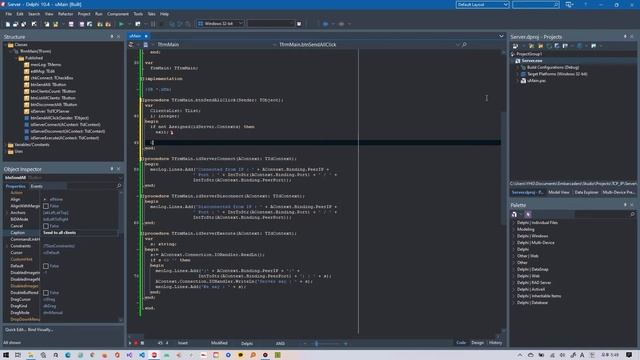 [Delphi] TCP/IP Indy Multiple Clients - Server Part 1/2 смотреть онлайн