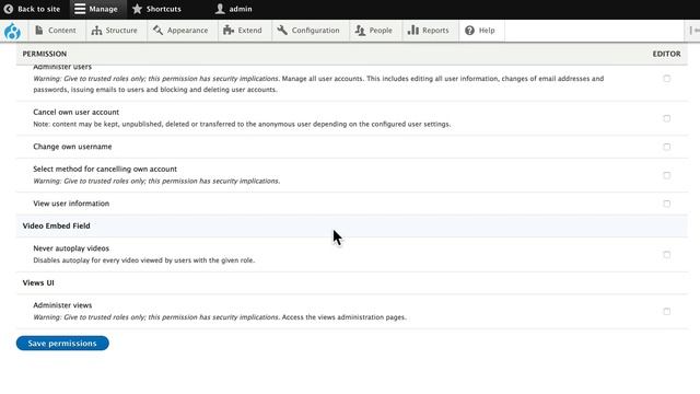 Drupal 8 Site Building, Lesson 47: Add an Editor Role and Permissions смотреть онлайн