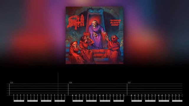 Death - Scream Bloody Gore (Drums and Bass Backing Track with Guitar Tabs) смотреть онлайн