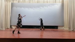 Военный танец «Синий платочек». Дуэт Цынгунова Диана, Данилова Полина. п. Зырянка