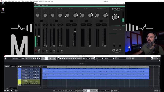 Recording In Cubase 11 With The 4-IN/4-OUT Audient EVO 8 Audio Interface