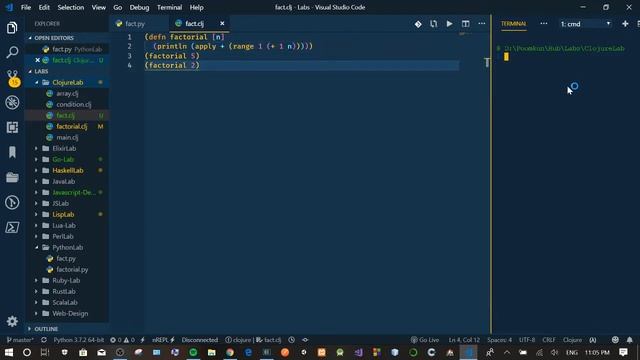 Code Record Ep.3 : Factorial Function in Python , Clojure and Ruby смотреть онлайн
