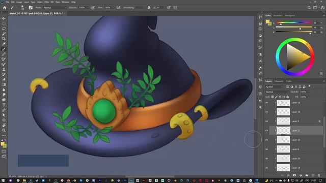 Рисуем шляпу в Adobe Photoshop | уроки для новичков смотреть онлайн