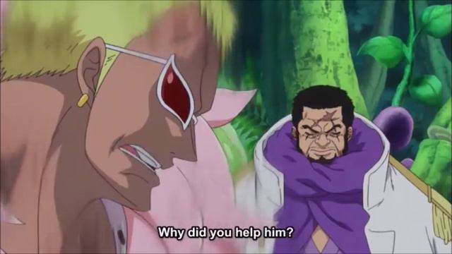 Fujitora Saves Trafalgar Law From Doflamingo
