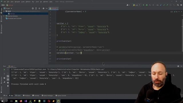 Alper ile Python - B026 - Fonksiyonlarda İsimli Değişken Sayıda Parametre смотреть онлайн