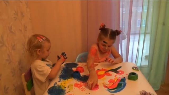 Беспредел!!! Пальчиковые краски.Превращение в Аватара??? смотреть онлайн