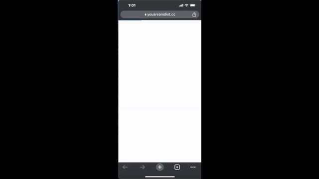 Запускаем вирус "You are an idiot" на iPhone! смотреть онлайн