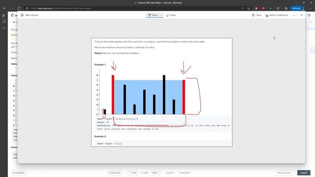LeetCode 11 | Container With Most Water | 2 Pointers | Java смотреть онлайн