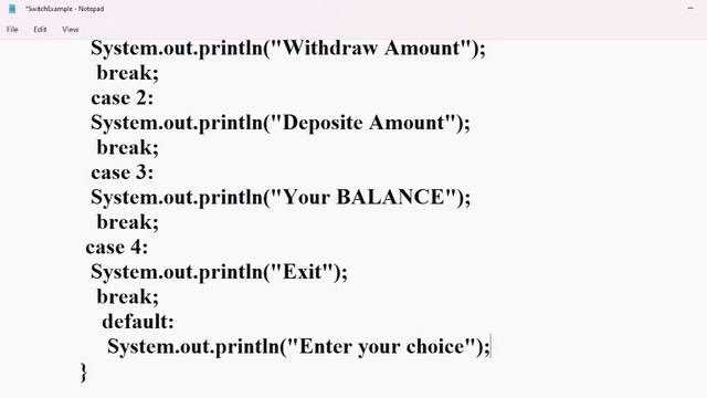 SWITCH STATEMENT IN JAVA || Switch Keyword in Java смотреть онлайн