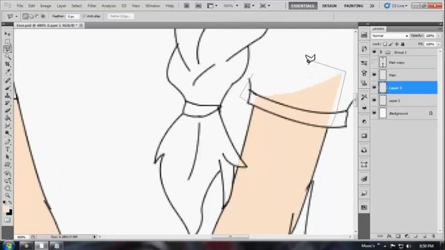 How to paint anime character in Photoshop CS5..without any layer mask...[2015] смотреть онлайн