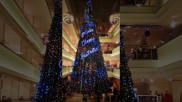 Christmas tree "De Bijenkorf" Amsterdam смотреть онлайн