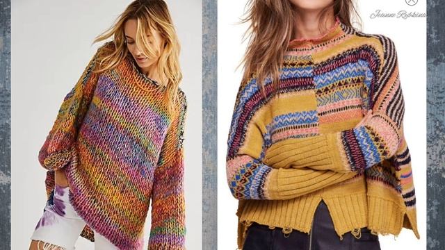 Роскошные вязаные идеи в стиле БОХО - для смелых и уверенных в себе модниц. смотреть онлайн