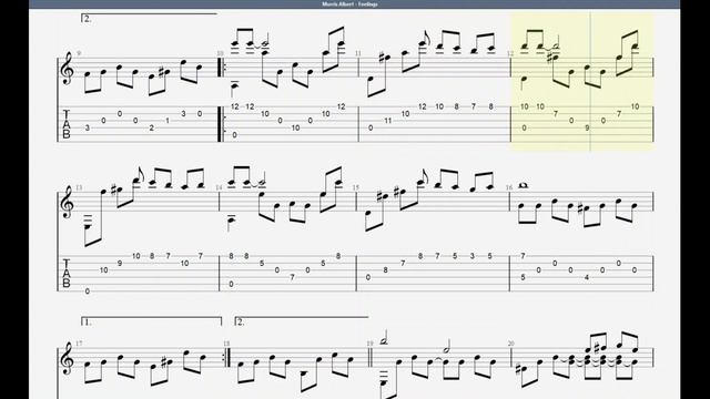 Morris Albert - Feelings (Guitar Tabs) смотреть онлайн