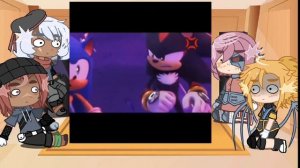 New Yoke City characters react to Sonic and Shadow [RUS/ENG] [!!sonadow!!] [SHORT!!! sorry]