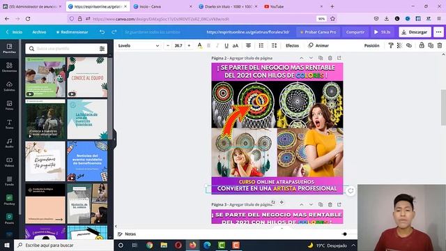 como hacer creativos vendedores para anuncios 2021 | Canva tutorial | Facebook Ads смотреть онлайн