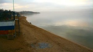 Пляж в Щёлкино, 22.01.2015, ч.2 - видео с камеры 1